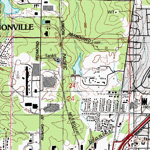 Topographic Map of Transvaal Company Lake Dam, AR