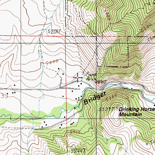 Topographic Map of M Picnic Area, MT