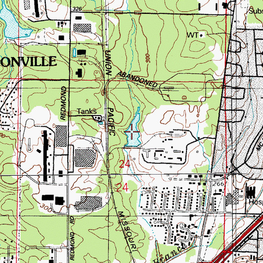 Topographic Map of Transvaal Lake, AR