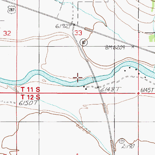 Topographic Map of Raynolds Pass Fishing Access Site, MT
