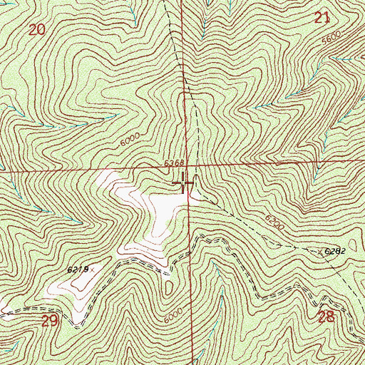 Topographic Map of Harlan Point, MT