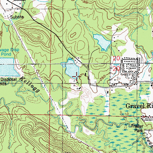 Topographic Map of Beal Lake Dam, AR