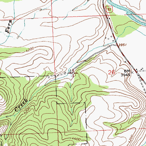 Topographic Map of Darby Landfill, MT