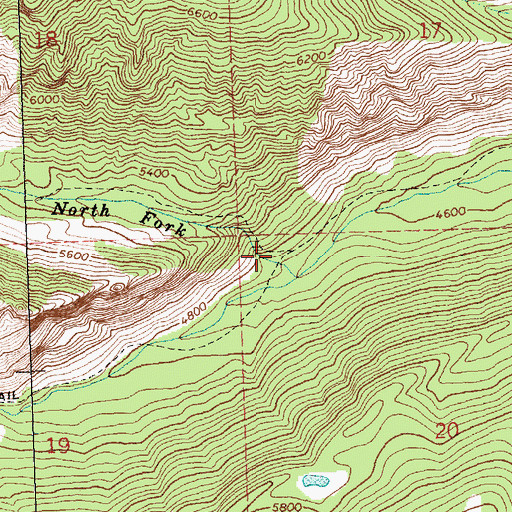 Topographic Map of Rocci Mine, MT