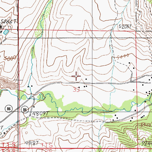 Topographic Map of United States Fish and Culture Development Center, MT