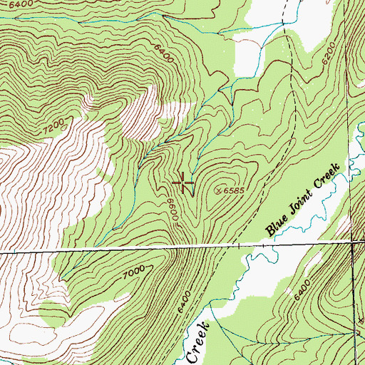 Topographic Map of Blue Joint Meadows, MT