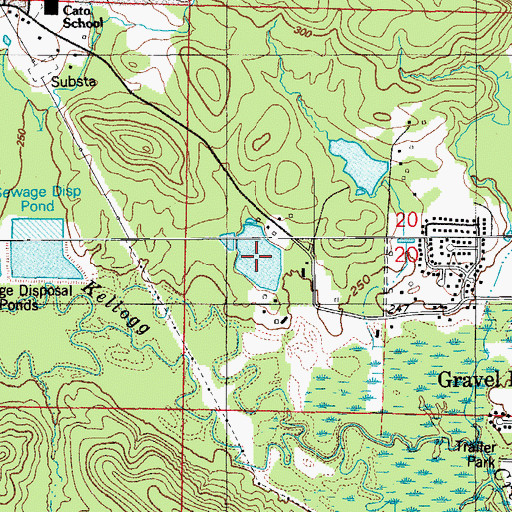 Topographic Map of Beal Lake, AR