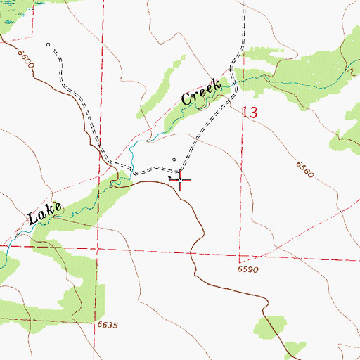 Topographic Map of Peterson Ranch, MT