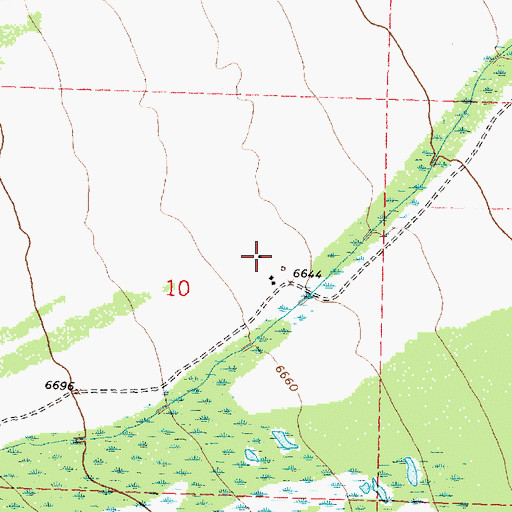 Topographic Map of Honen Ranch, MT