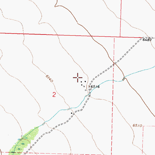 Topographic Map of Lugar Ranch, MT