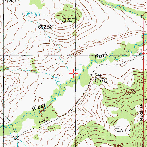 Topographic Map of Shakeford Homestead, MT