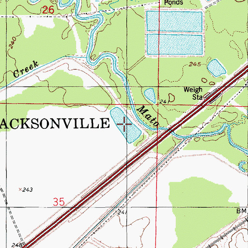 Topographic Map of Dupree Lake, AR