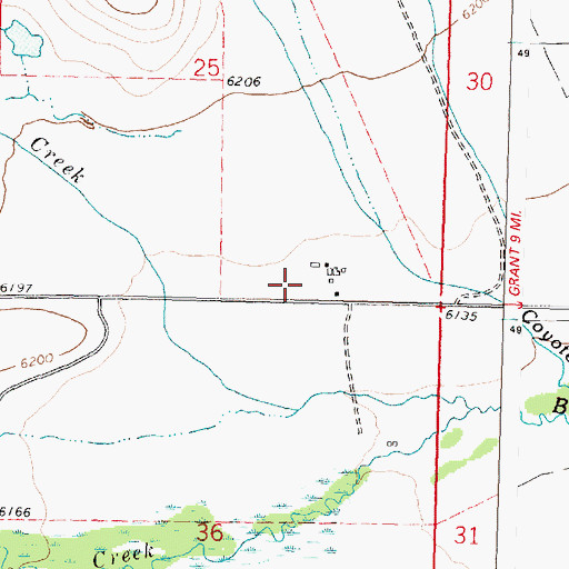 Topographic Map of Stocker Ranch, MT