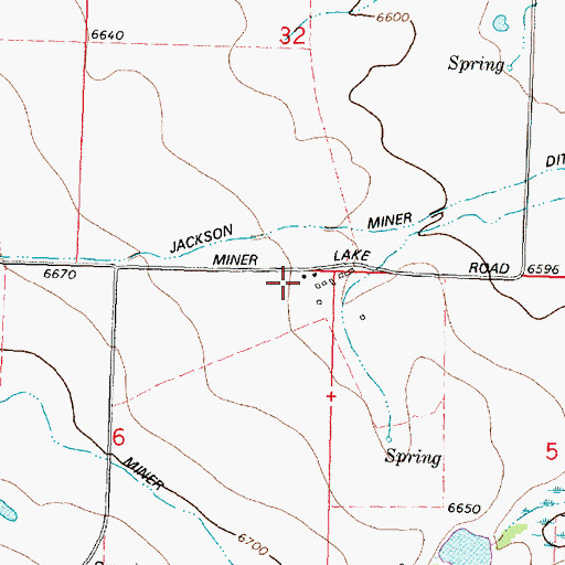 Topographic Map of Johnson, MT