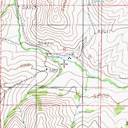 Topographic Map of Nome Ranch, MT