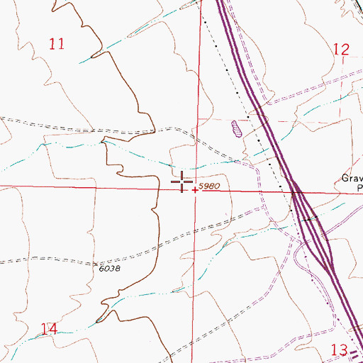 Topographic Map of Kidd Pit Mine, MT