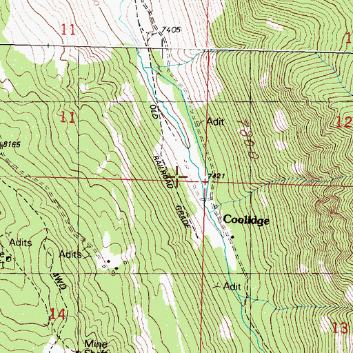 Topographic Map of Elkhorn Ore Mill, MT
