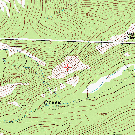 Topographic Map of Slag-a-Melt Mine, MT