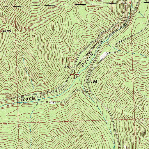 Topographic Map of Chicken Creek, MT