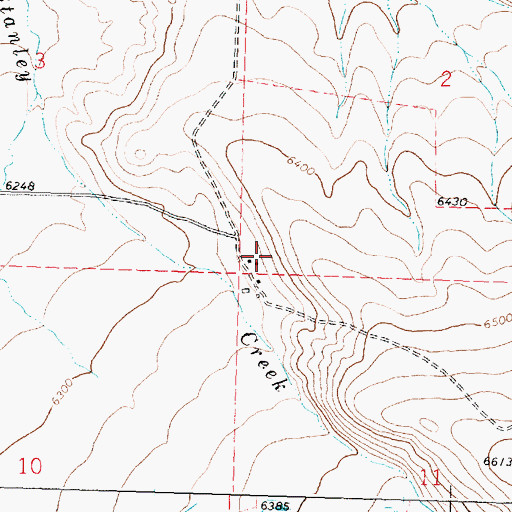 Topographic Map of Huntley Home Ranch, MT