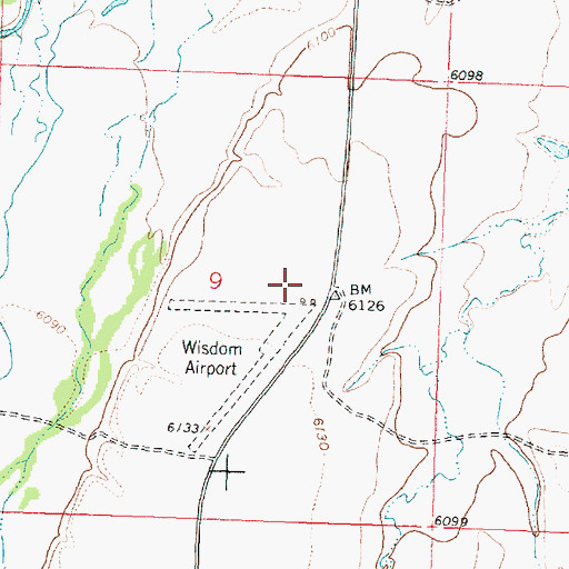 Topographic Map of Clapp Ranch, MT
