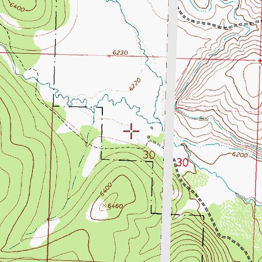 Topographic Map of Maybee Ranch, MT