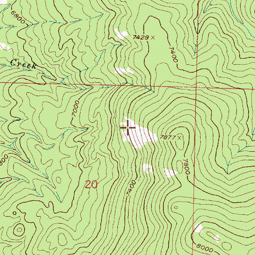 Topographic Map of Triangle Park, MT
