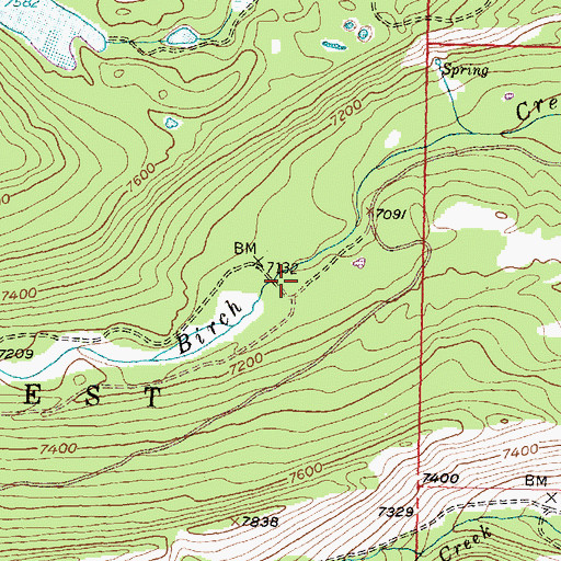 Topographic Map of Dinner Station Campground, MT