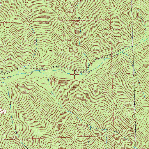 Topographic Map of Disappointment Creek, MT