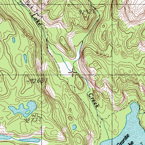 Topographic Map of Sierra Creek, MT