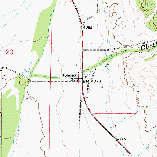 Topographic Map of Noble, MT