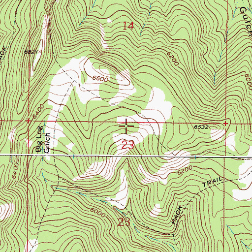 Topographic Map of Kennedy Spring, MT