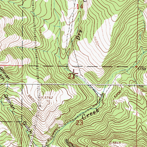 Topographic Map of Martien, MT