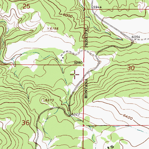Topographic Map of Pike Gulch Campground, MT