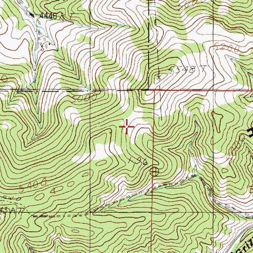 Topographic Map of Mount Helena National Recreation Trail, MT