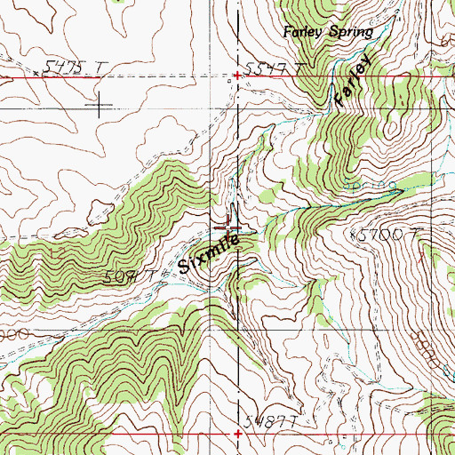Topographic Map of Farley Gulch, MT