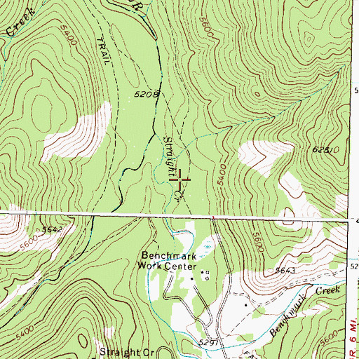 Topographic Map of South Fork Campground, MT