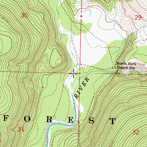 Topographic Map of Sourdough Flats, MT