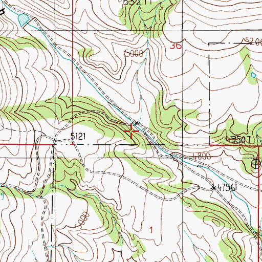 Topographic Map of Sawmill Gulch, MT