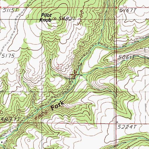 Topographic Map of Black Canyon, MT