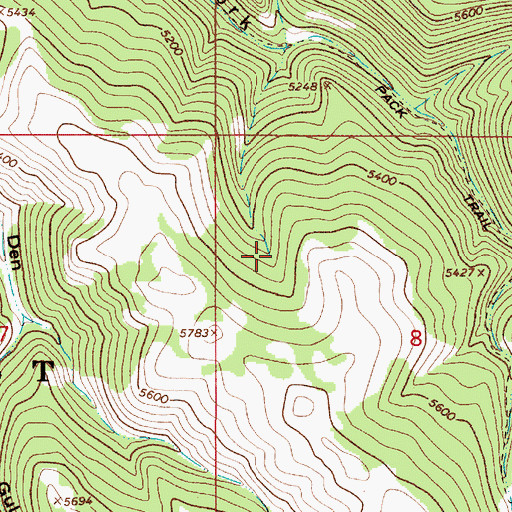 Topographic Map of Weston Spring, MT