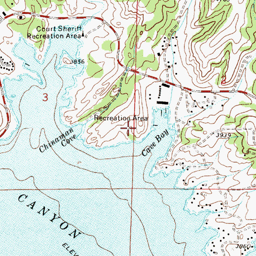 Topographic Map of Shannon Recreation Site, MT