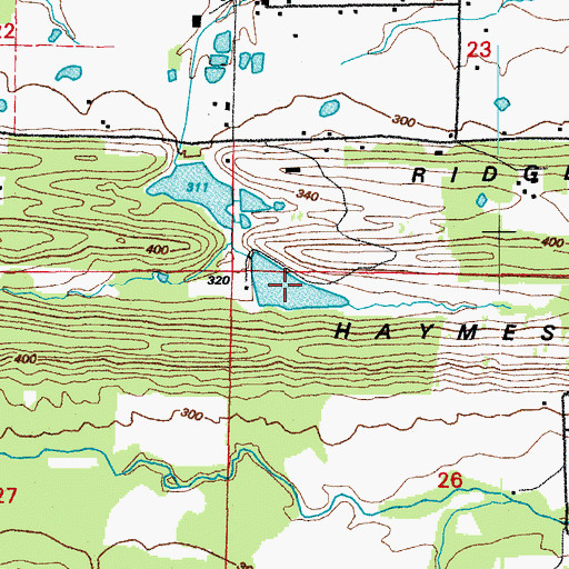 Topographic Map of Catfish Lake, AR