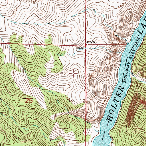 Topographic Map of Gates of the Mountains Game Preserve, MT
