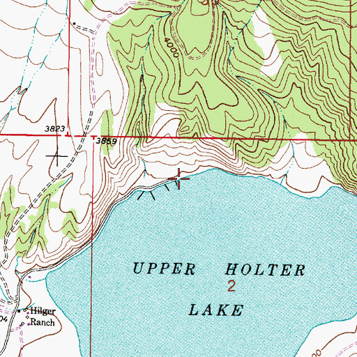 Topographic Map of Gates of the Mountains Boat Club, MT