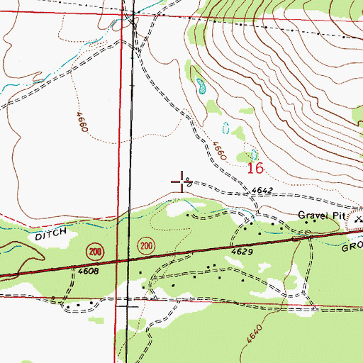 Topographic Map of Ripley Mill, MT