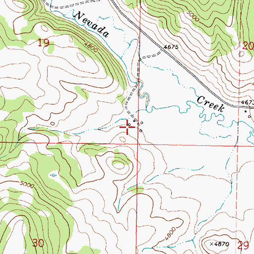 Topographic Map of Mannix, MT