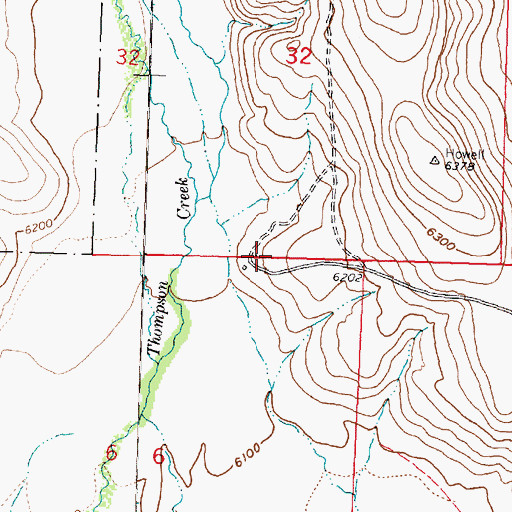 Topographic Map of Dreise Ranch, MT