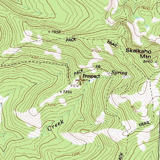 Topographic Map of Vermiculite Mine, MT