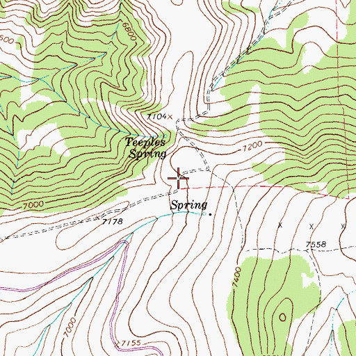 Topographic Map of Crooked Creek Guard Station, MT